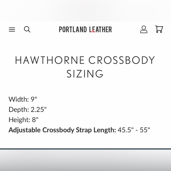 Portland Leather Goods Hawthorne crossbody veg tanned leather like new - Picture 13 of 13